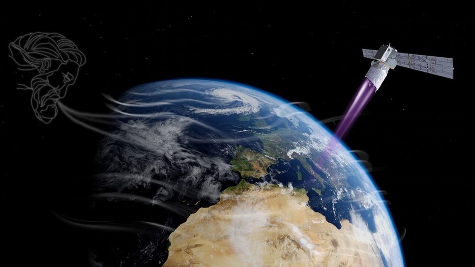 Artist's impression of the Aeolus mission