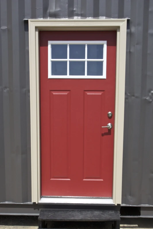 Access is gained via a single front door
