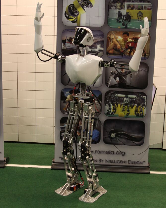 Virginia Tech's CHARLI-L1 robot, which SAFFiR is based on
