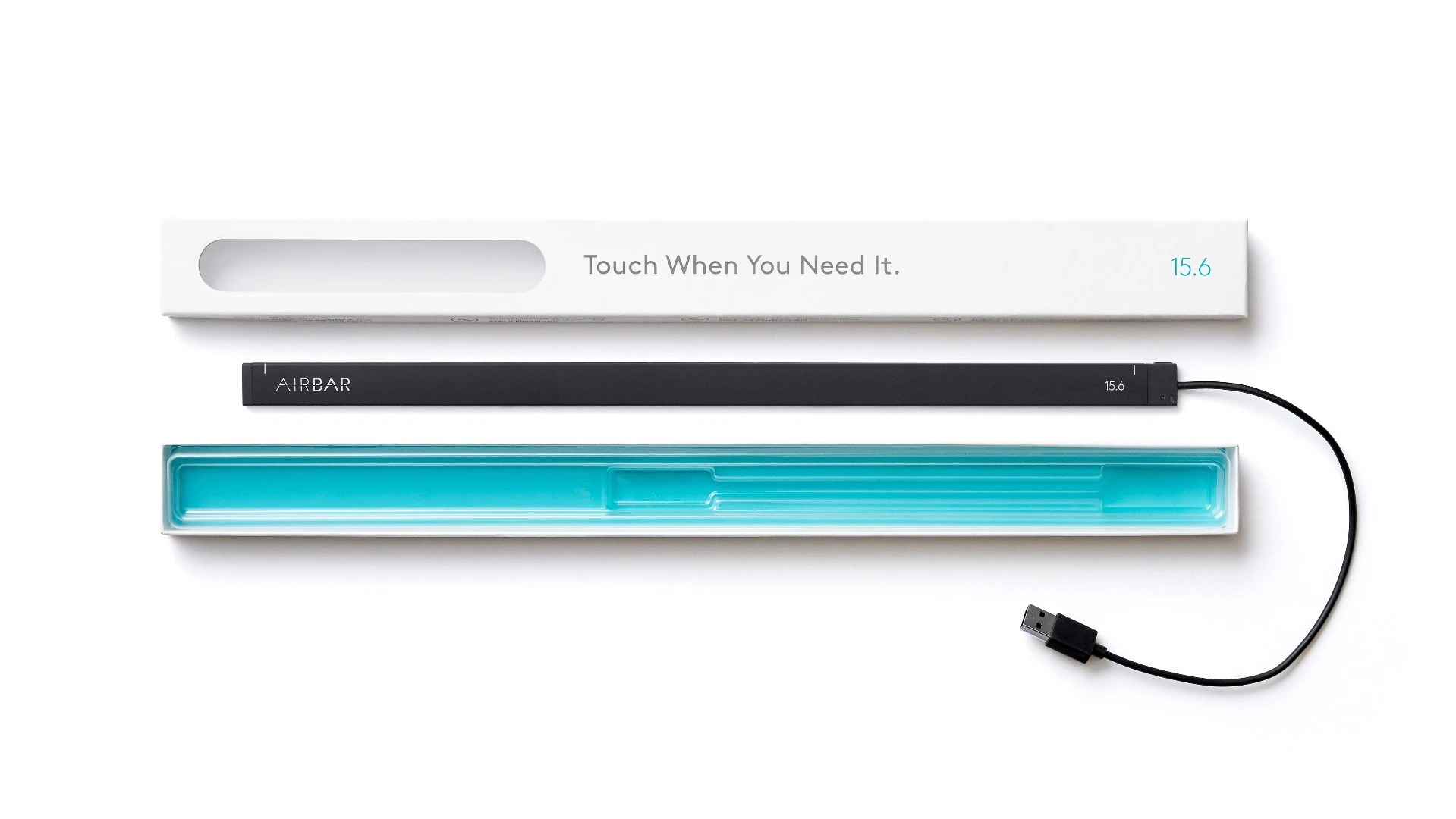 The AirBar is lightweight and comes in a simple package