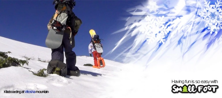 Small Foot inflatable snowshoes are easy to carry and provide traction in deep snow