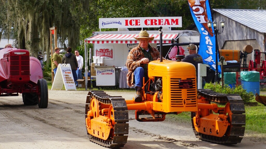 Highlight of the afternoon is the tractor parade which is a unique opportunity to see so many different types, shapes and styles. It's also a true family affair with Mom's, Dad's and all the kids driving and riding along.