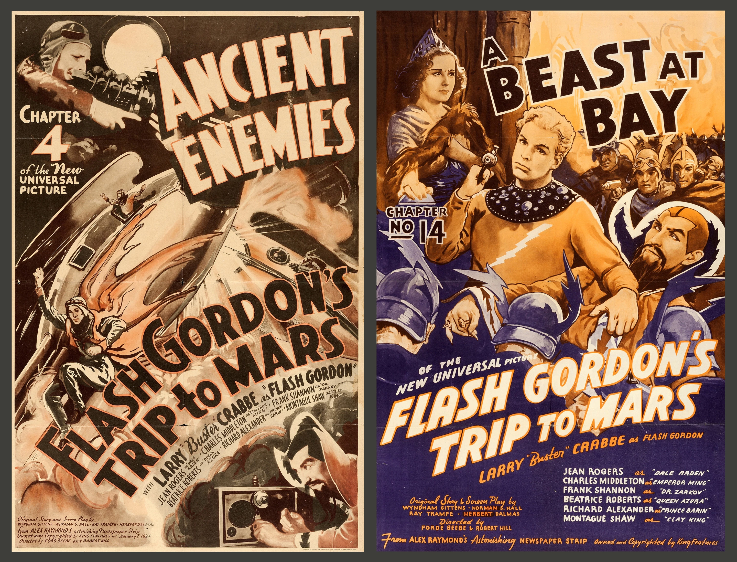 The Flash Gordon comic strip has been translated into almost every form of media, including motion pictures, television, and animated series. Original posters from the films and serials regularly appear at auction and are highly sought after by sci-fi enthusiasts