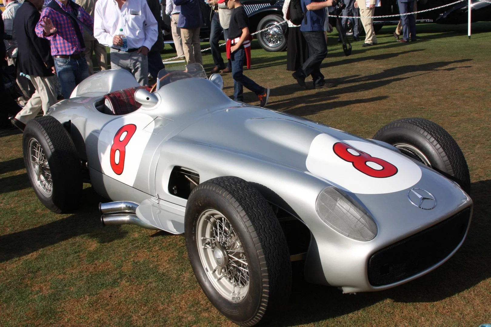 1955 Mercedes W196R GP car at Pebble Beach..
