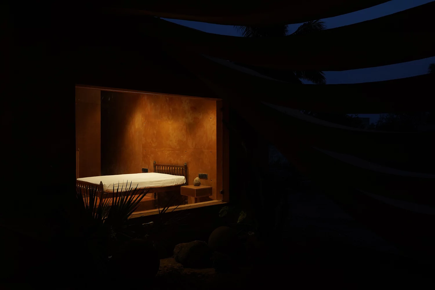 The design allows seamless interaction between indoor and outdoor spaces