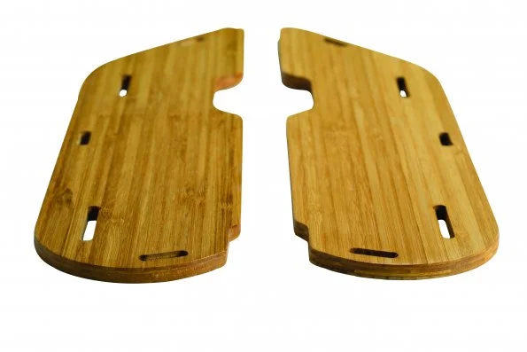 Bamboo floorboards are an optional accessory