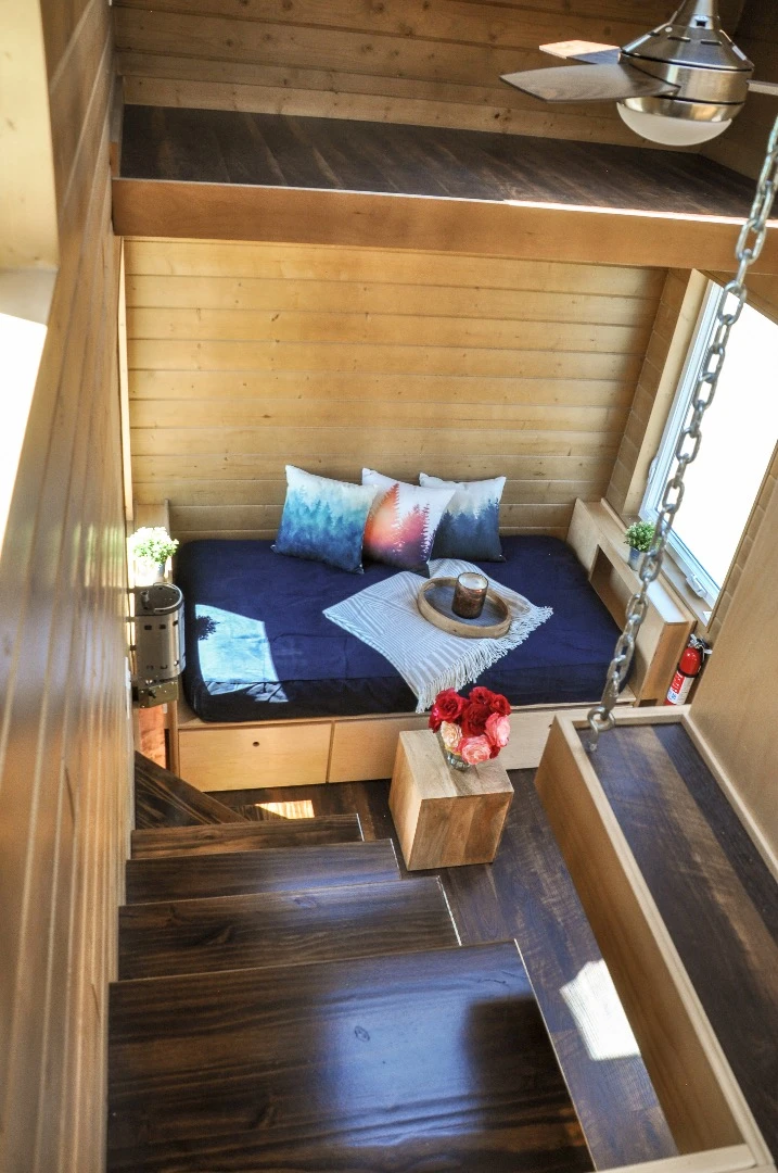 Top-down view of the Ibiza's living room