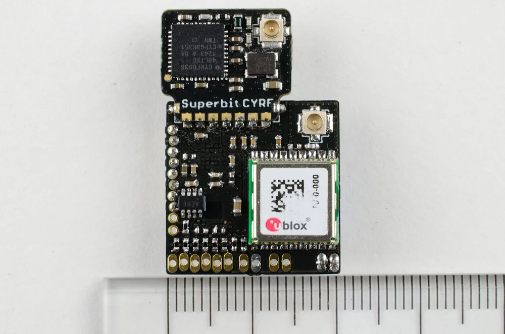 The SuperbitRF system allows a datalink/radio receiver to communicate with the ground station and an RC at the same time