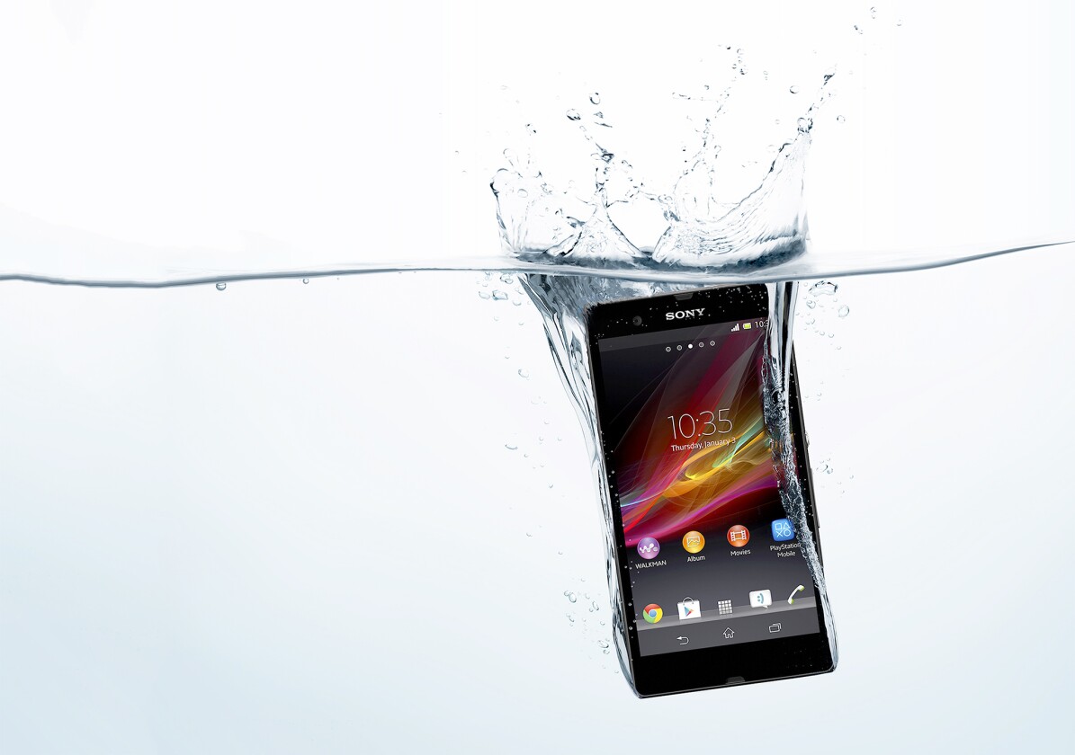 Sony is marketing the device's water resistance