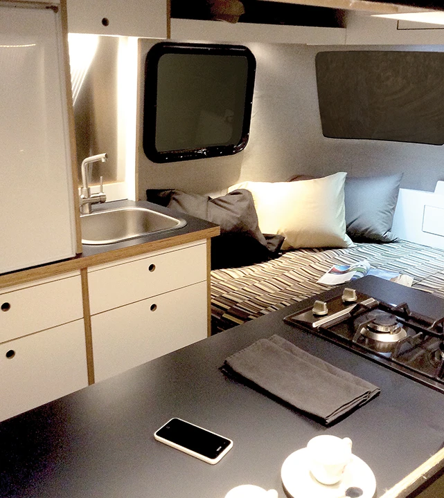 Inside the Nest Caravan