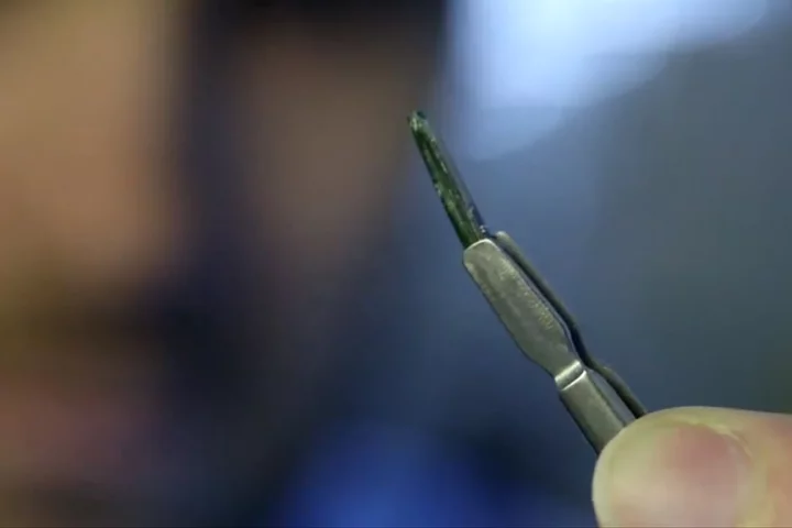 This prototype implant can detect up to five proteins and organic acids at once (Photo: EPFL)