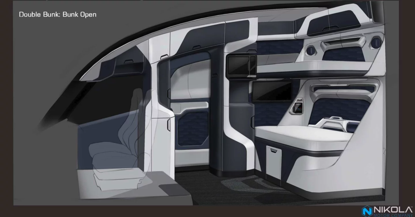 The One sleeper compartment with two bunks