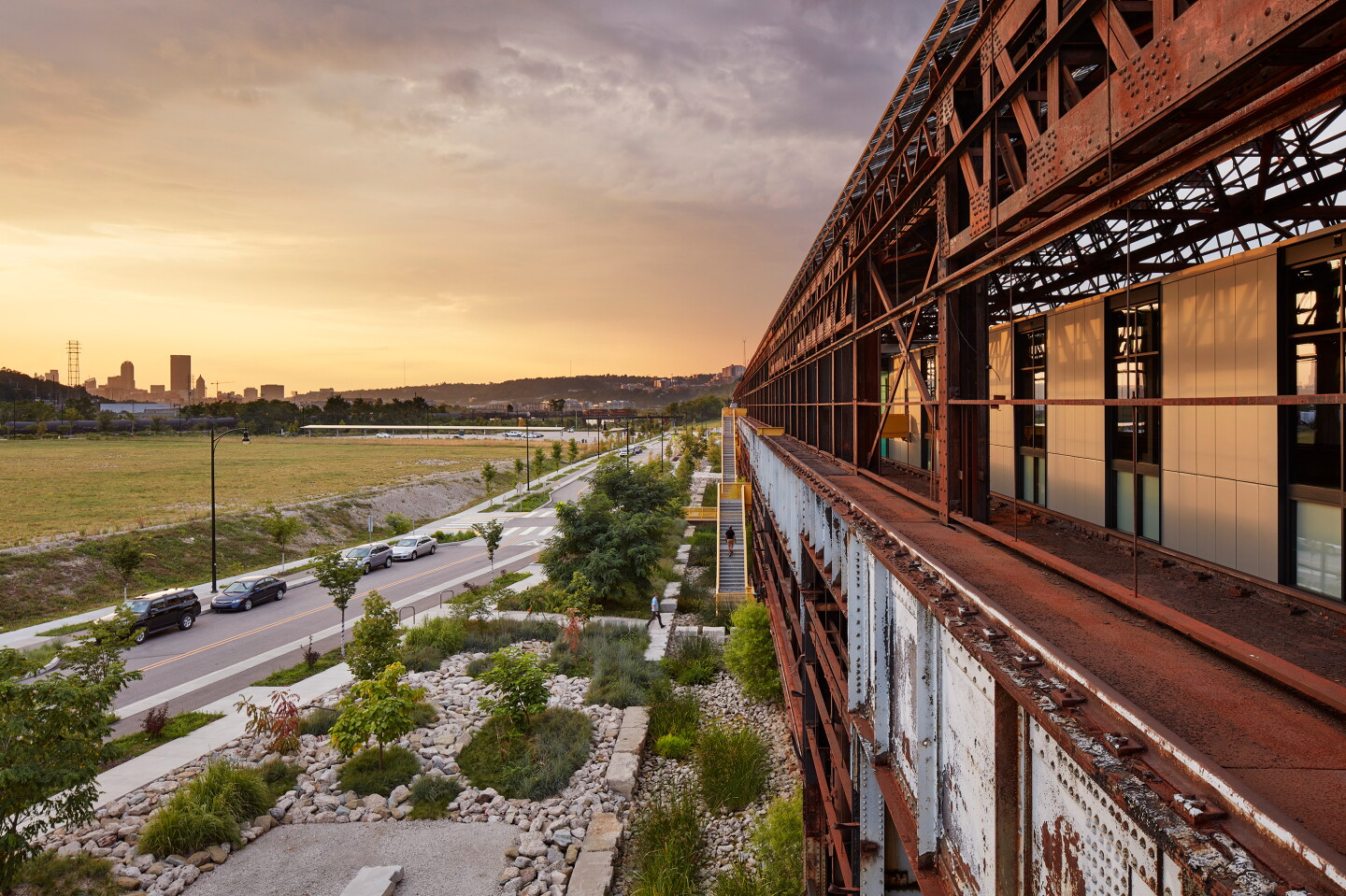 RIDC Mill 19: Buildings A & B were designed by MSR Design and are located in Pittsburgh, Pennsylvania.