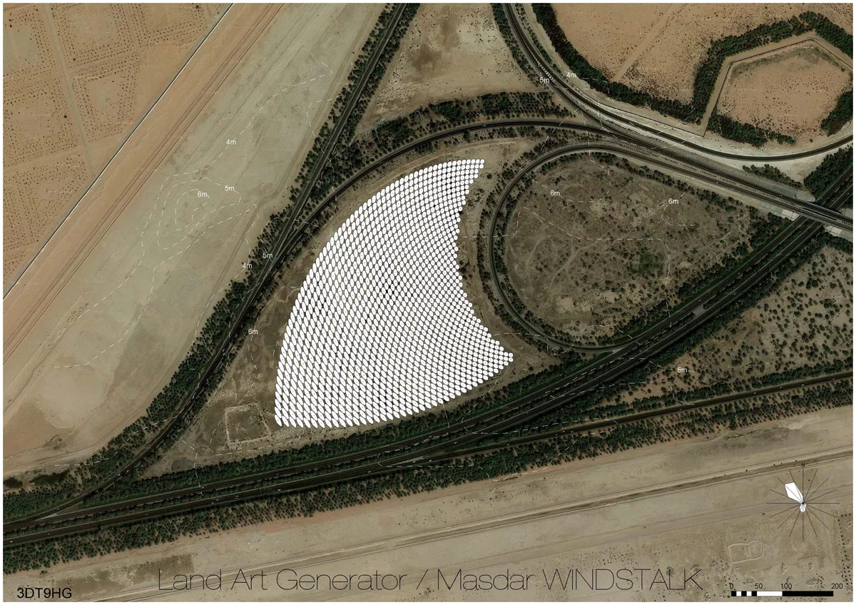 The Windstalk concept from the air
