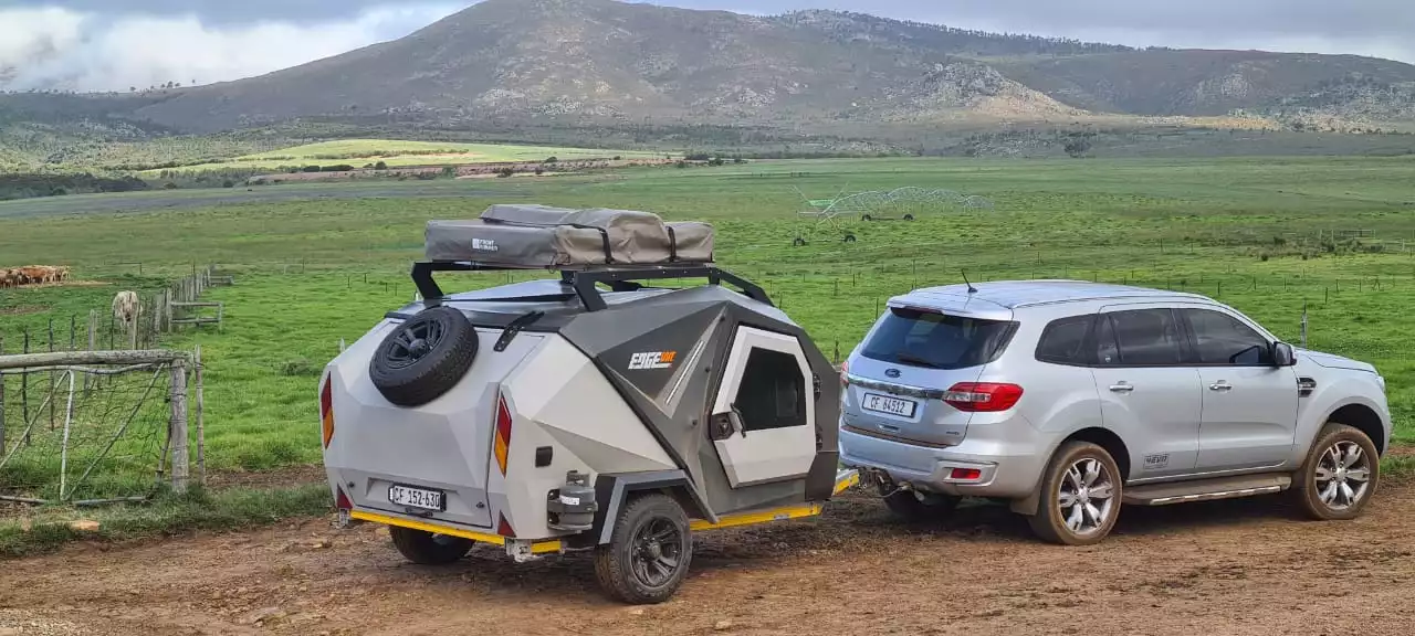 Like a big, faceted cooler you can sleep in, the Edgeout teardrop is the result of rotomolded construction