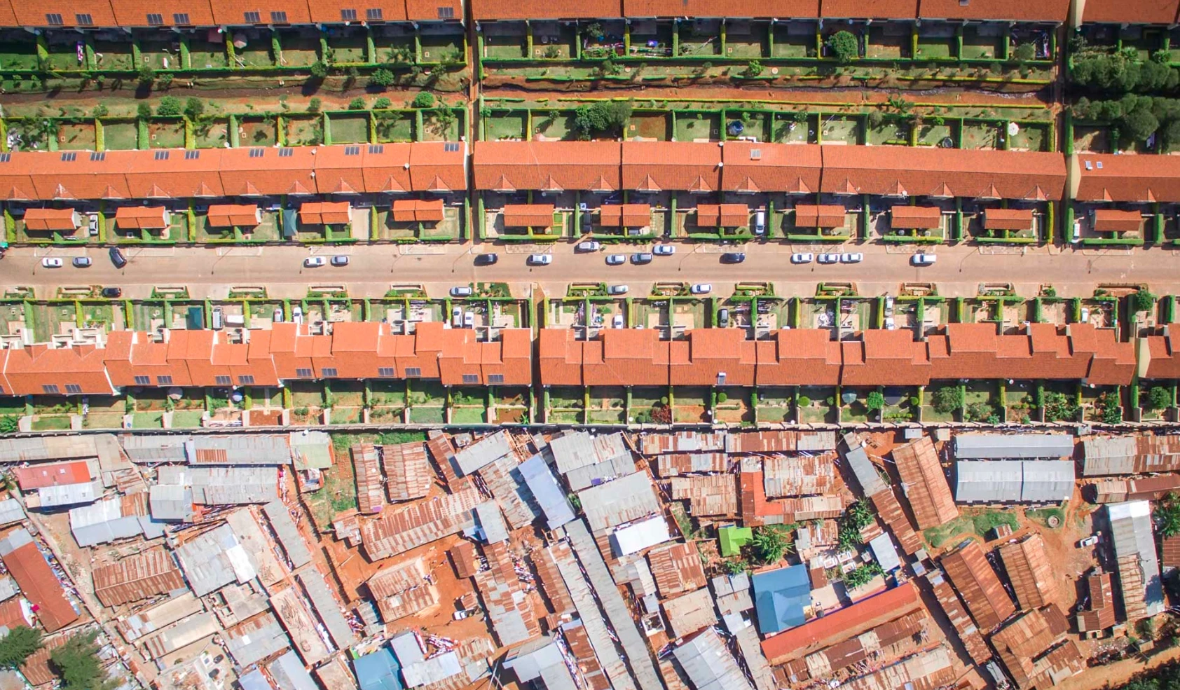 The wealthy and the poor collide in the suburb of Loresho in Nairobi