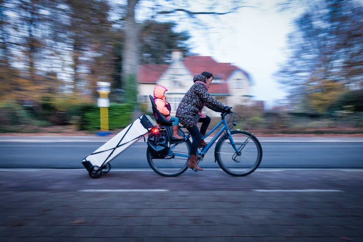 The Onak 2.0's transport trolley now has pneumatic wheels