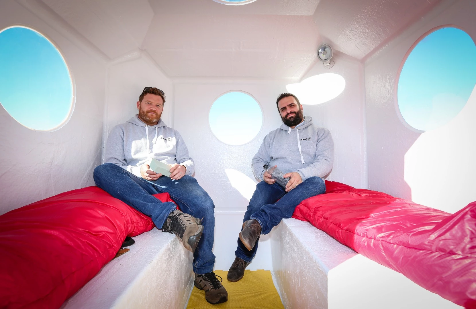 Each pod comprises six shell components and can be transported to site flat-packed