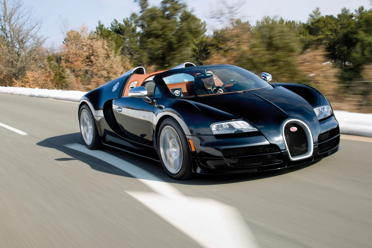 The Bugatti Veyron 16.4 Grand Sport Vitesse boasts 1,200 hp and a maximum torque of 1,500 Nm