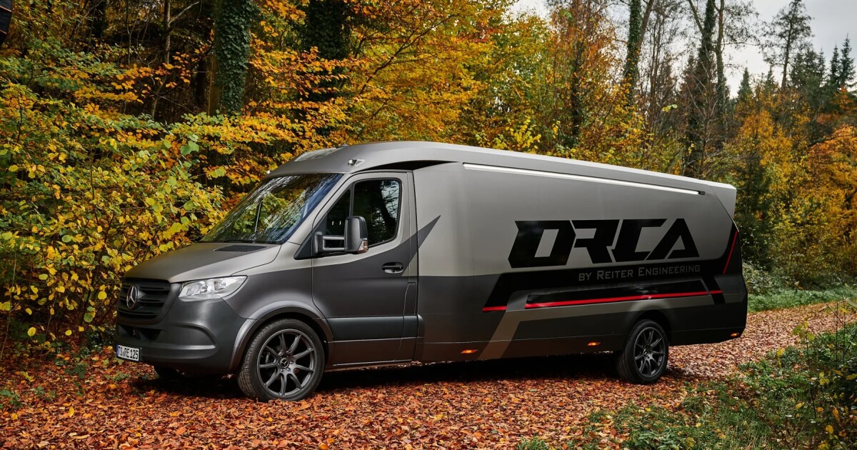 Sleek carbon fiber Mercedes Sprinter portends new breed of camper bus