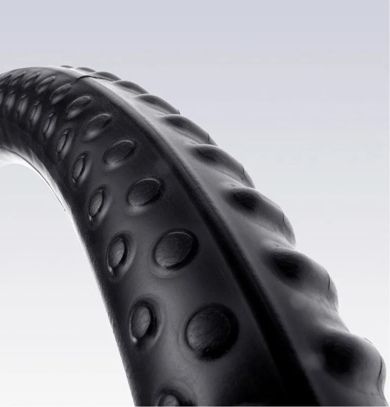 The uniquely shaped and textured Michelin Protek Max bicycle inner tube is said to compress punctures closed, instead of blowing them open