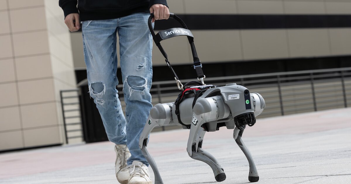 AI-robotgeleidehonden praten om mensen te helpen die blind zijn