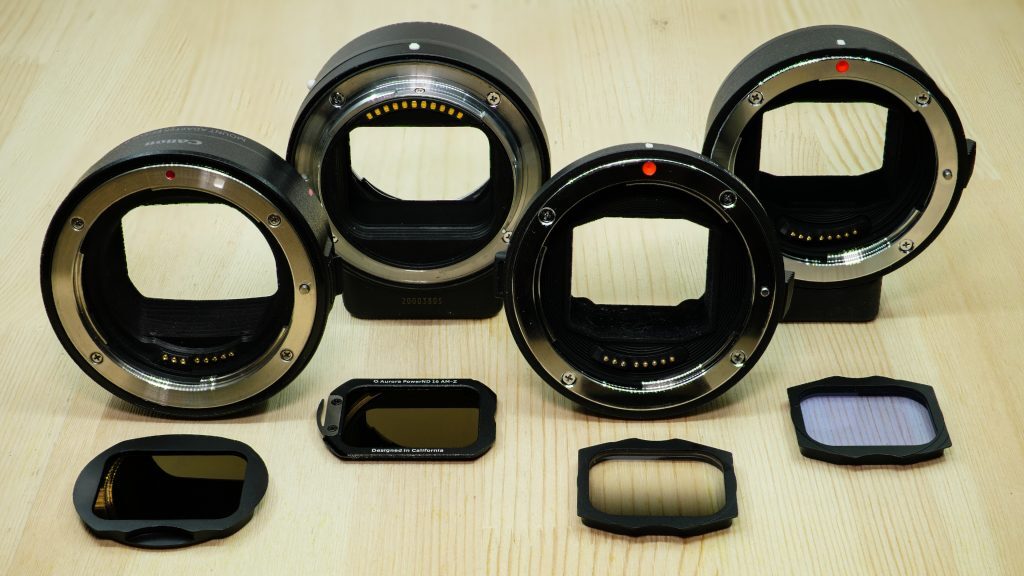 The AMF system currently supports four adaptor mount formats – Canon's EF-EOS R, Nikon's FTZ, Sigma's MC-11 and Sigma's MC-21