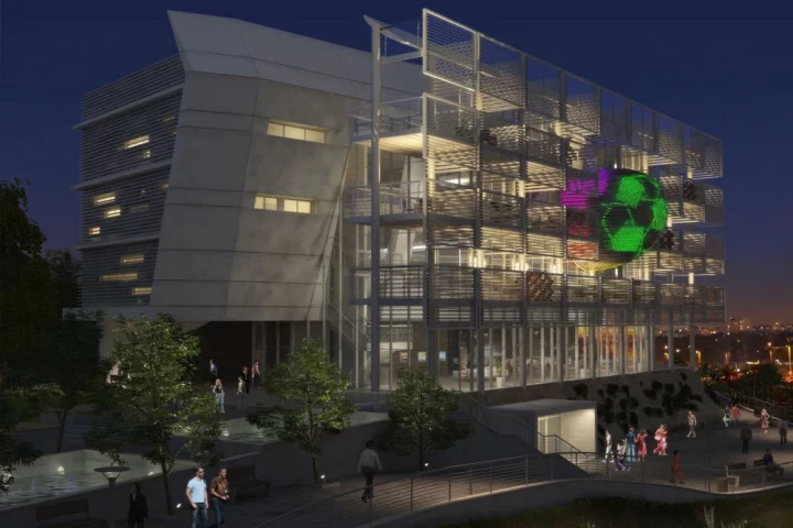 Tel Aviv University's new building, featuring its EcoWall (Image: Axelrod-Grobman Architects)