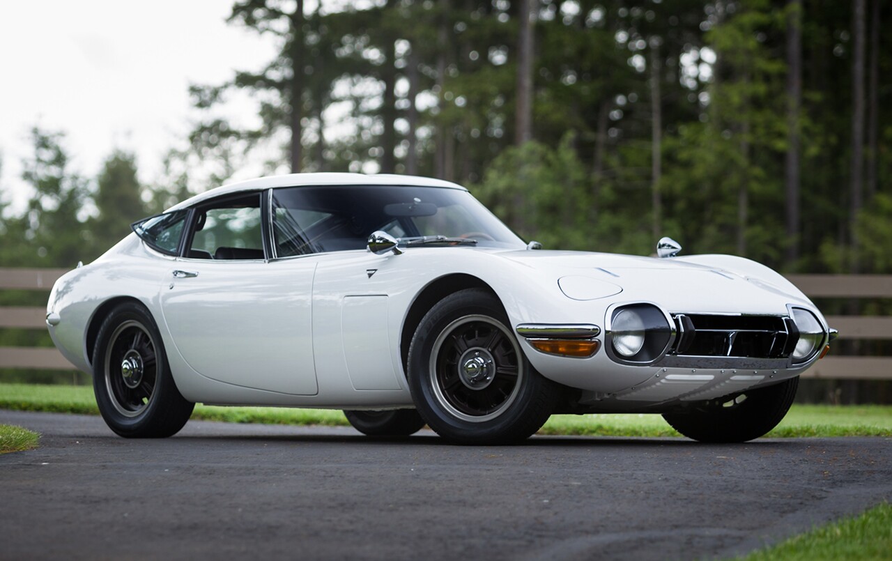 Gooding & Co sold this 1967 Toyota 2000GT for $1,155,000 at Pebble Beach, 2014, matching the previous highest price fetched for a 2000GT by RM-Sothebys at Fort Worth in 2013