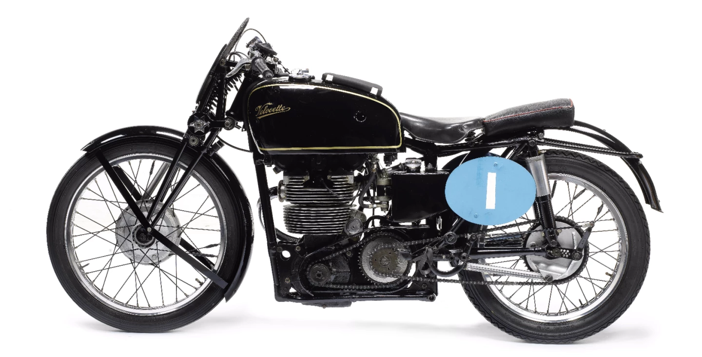 This bike was the inaugural winner of the World 350cc Motorcycle Racing Championship in 1949, also winning the most important 350cc race in the world (the Isle of Man Junior TT) in both 1948 and 1949.
