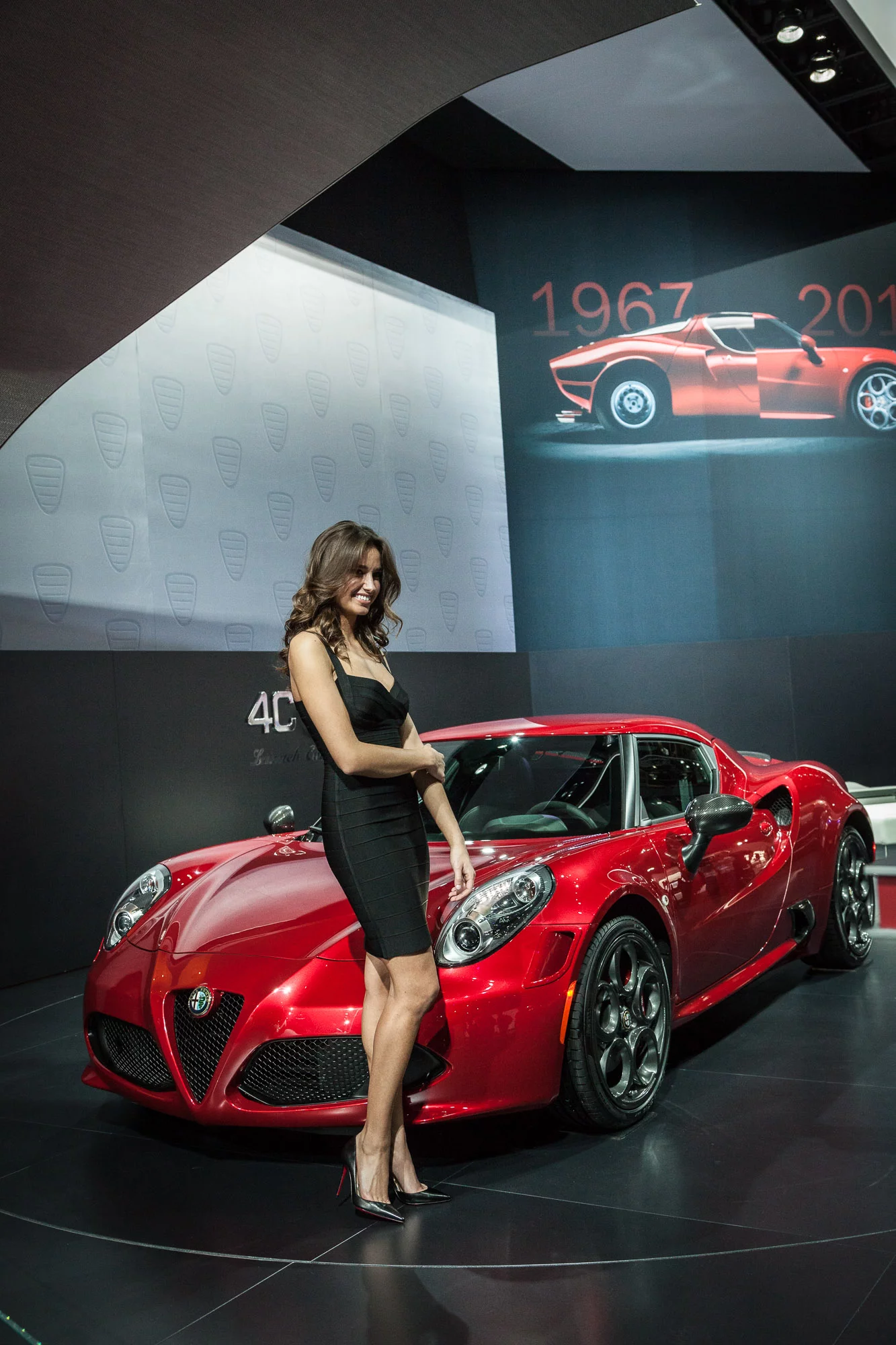 Alfa Romeo's gorgeous 4C added a little Italian flair to the event (Photo: Gizmag/Loz Blain)