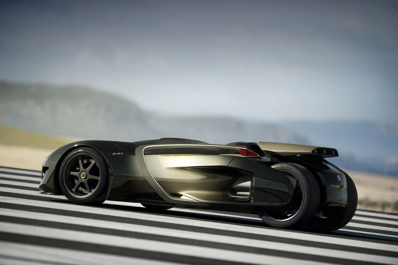 Peugeot EX1 concept at Aeroport Lleida Alguaire