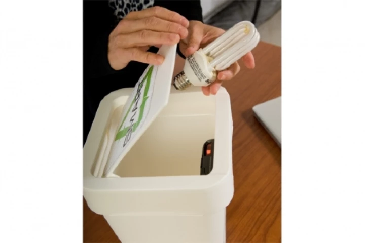 A 'Smart Trash' concept receptacle with scanner to keep track of trash