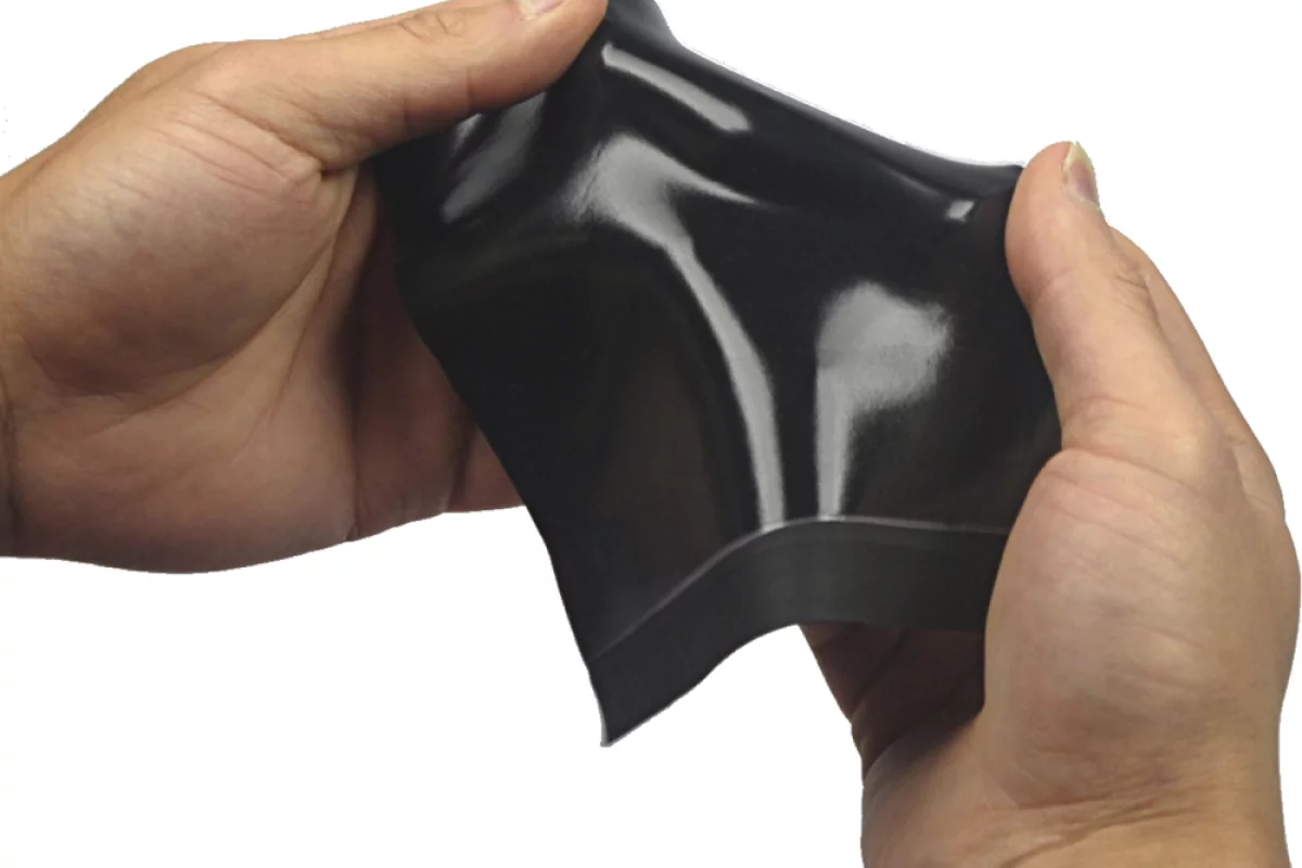 The rubber keyboard made from a a dielectric elastomer is soft, flexible and stretchable