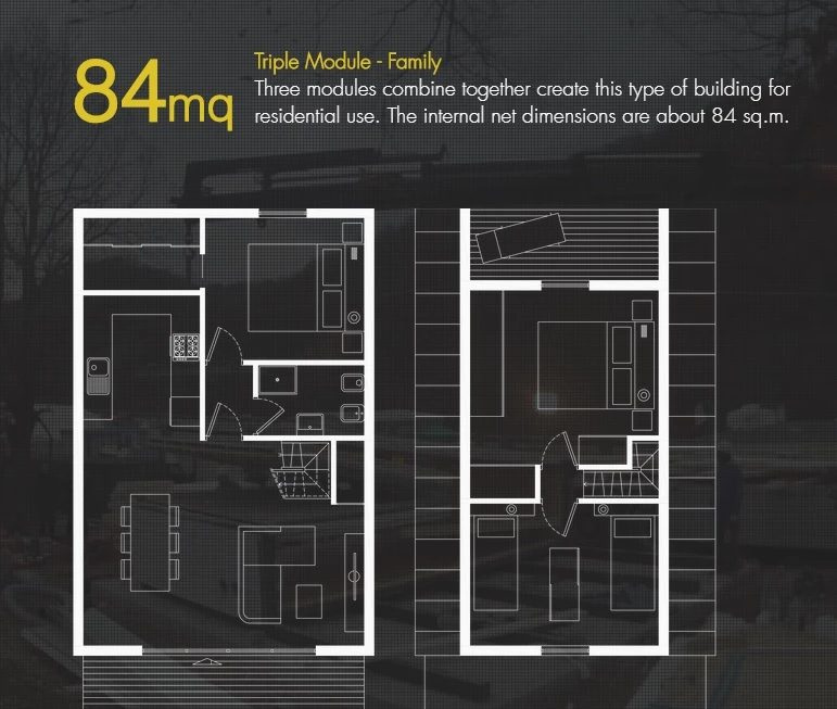 M.A.Di triple house floor plan