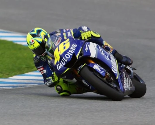 Valentino - shaping up to become the best motorcycle rider in history.