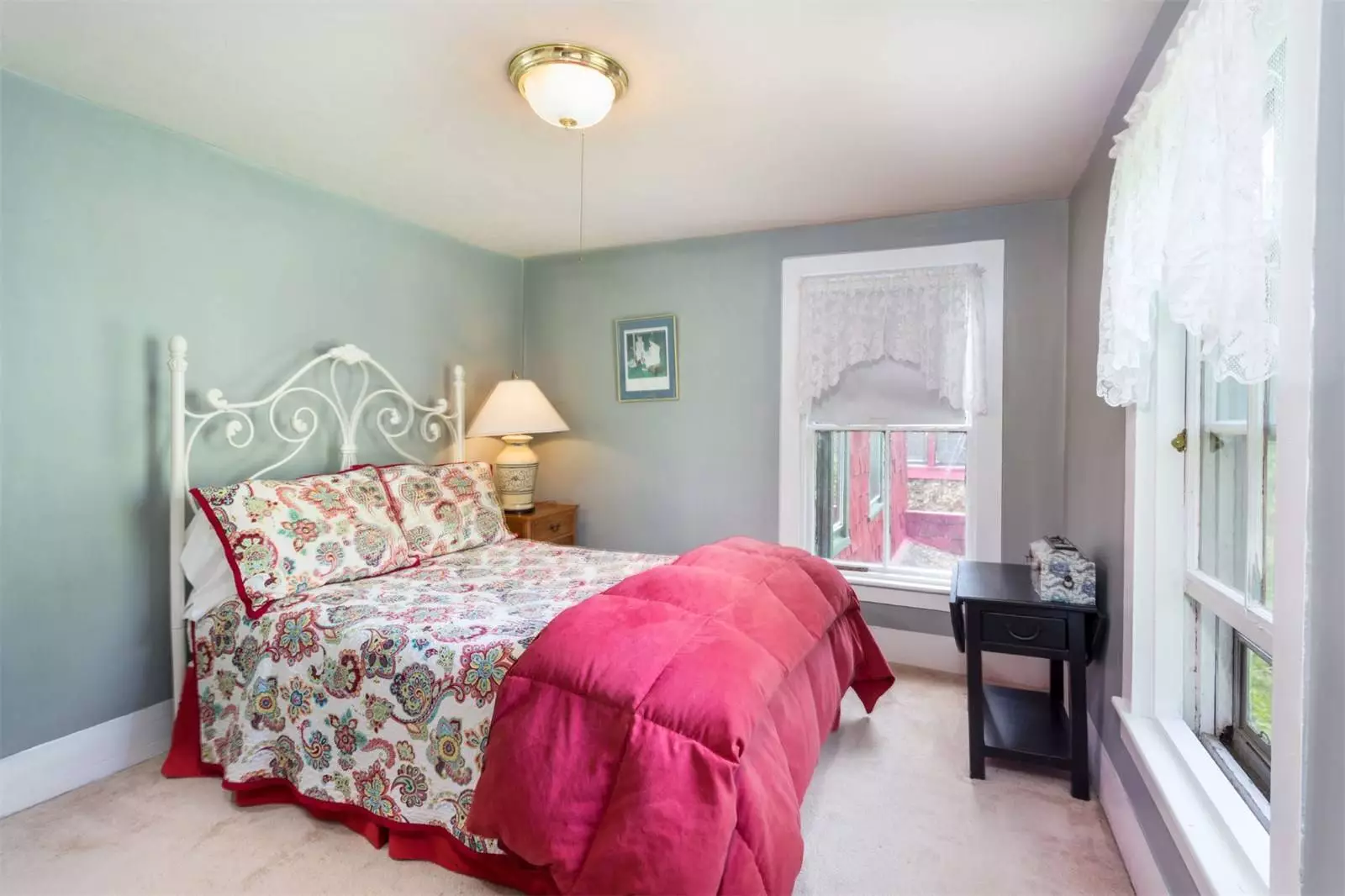 Bedroom inside the Tyringham Gingerbread House estate