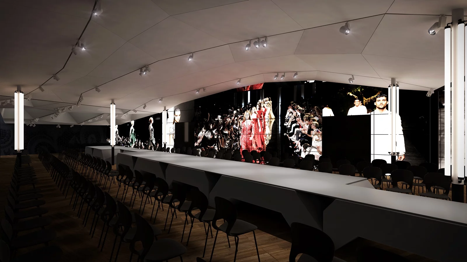 The exhibition gallery at W Amsterdam can be used for events