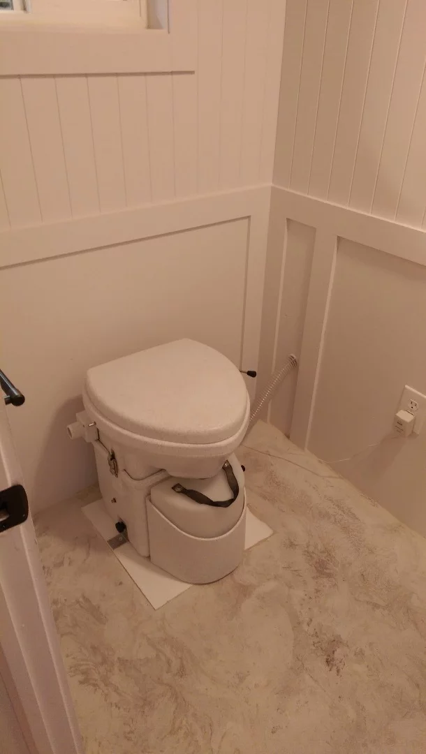 The composting toilet
