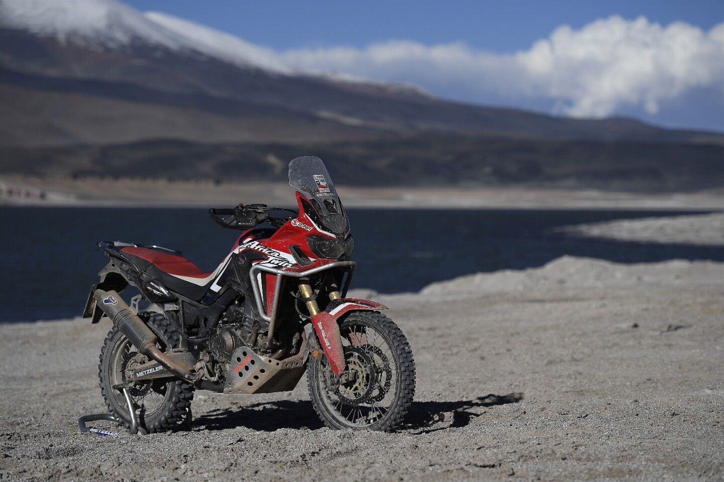 With only simple modifications, this Honda Africa Twin climbed to an altitude of almost six kilometers (19,685 ft)