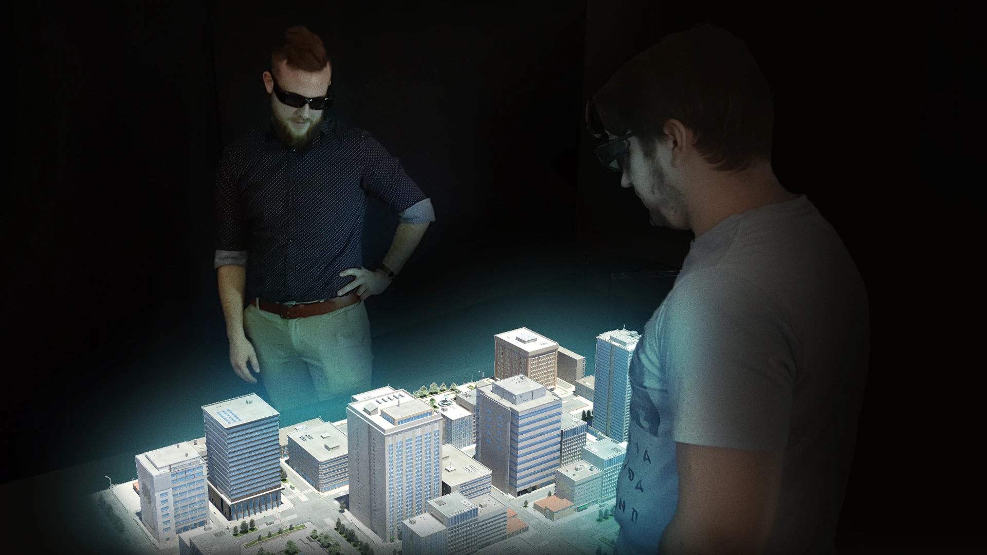 Euclideon's hologram table: leverages Euclideon's extraordinarily powerful Unlimited Detail 3D graphics engine