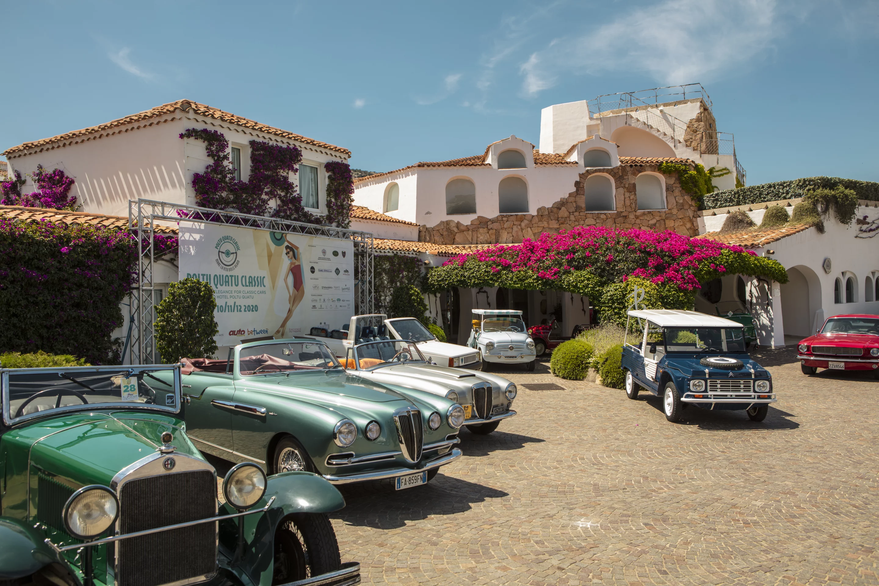 This 1953 Lancia Aurelia B52 Roadster Vignale was voted the most glamorous car at the event.