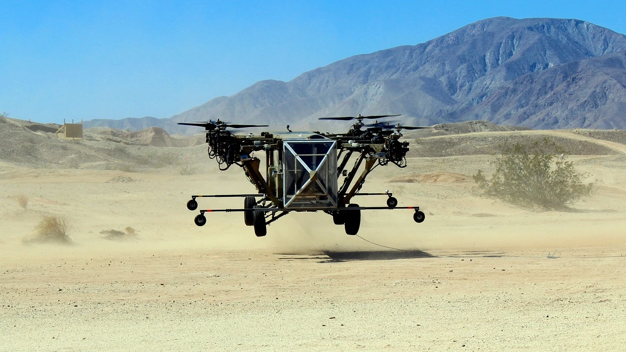 The Black Knight Transformer during its first flight