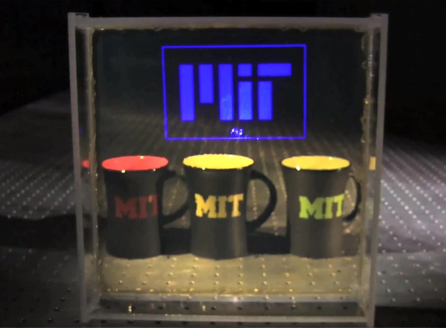 The new transparent display relies on nanoparticles embedded in the transparent material