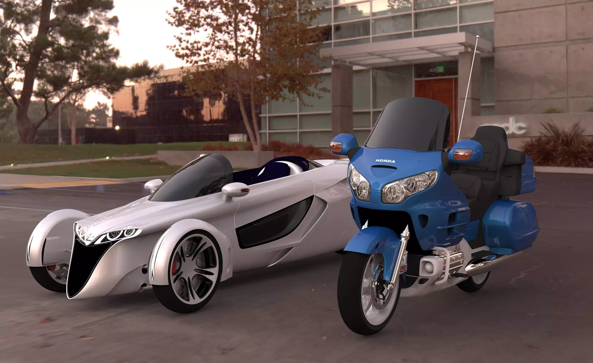 The TerraCraft tilting 3-wheel concept