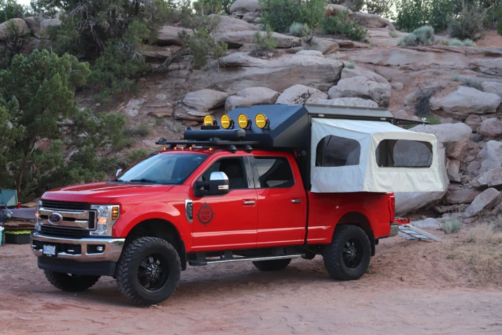 Far Out Camping puts a new twist on an old-school pickup camper design