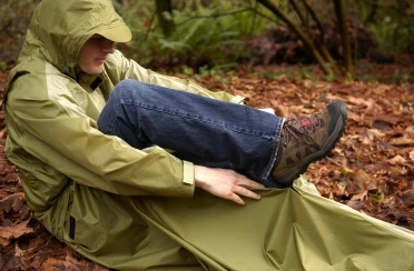 The JakPak all-in-one jacket, sleeping bag and tent