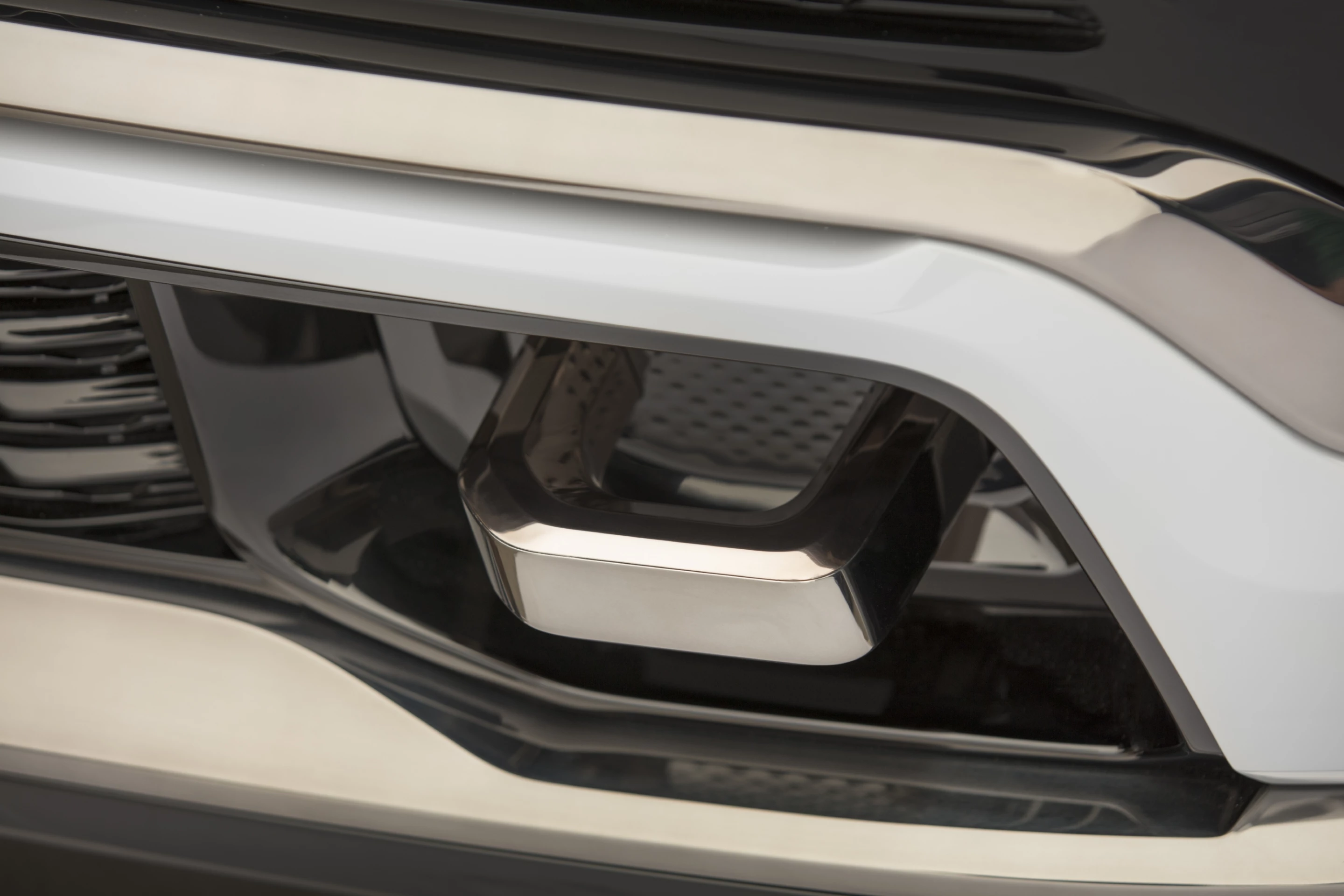 Tow hooks on the Jeep Grand Wagoneer Concept are designed to be visible, but not prominent
