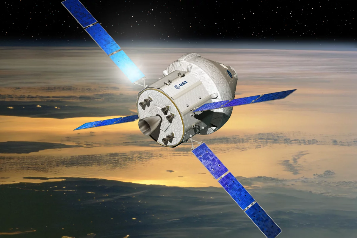 Artist's impression of the Orion spacecraft with service module (Image: ESA-D. Ducros)