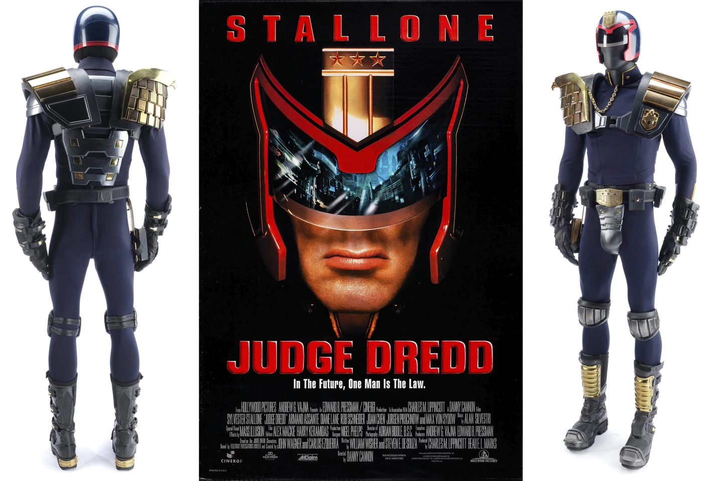 Judge Joseph Dredd's (Sylvester Stallone) Costume from Judge Dredd (1995) | Estimate: $12,000 to $16,000 | Propstore Entertainment Memorabilia Live Auction | Los Angeles | 26 & 27 August 2020